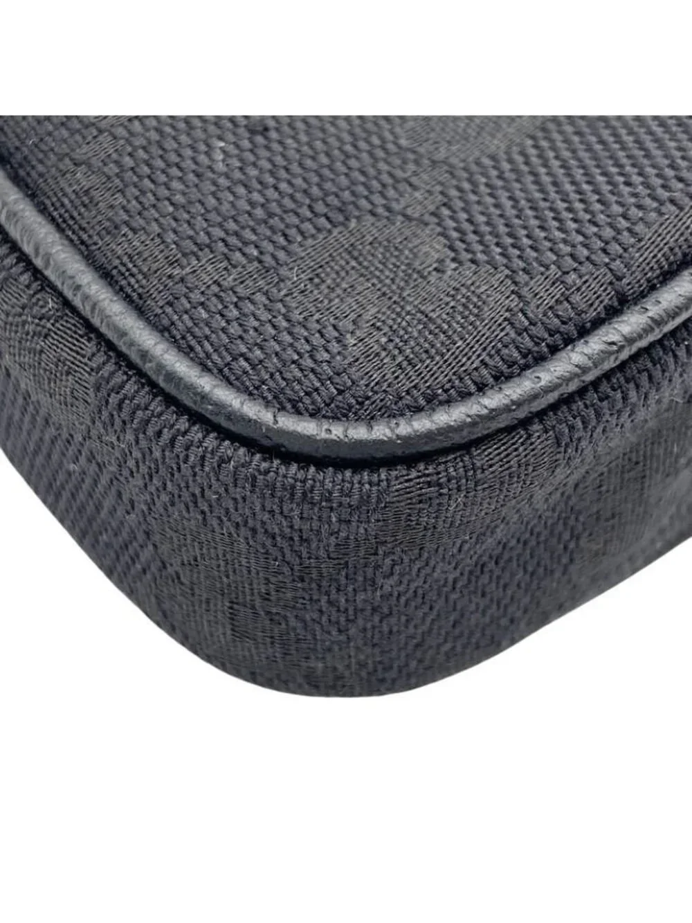 Gucci Galet Case GG Canvas Black Messenger Bag
